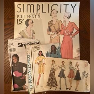 Vintage Sewing Pattern Ad & Collection